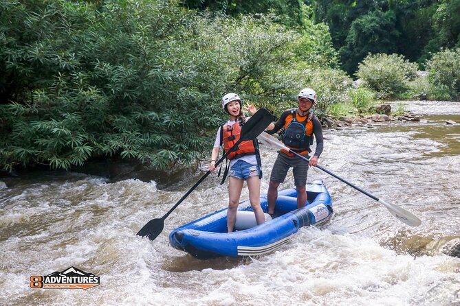 10KM Inflatable Kayaking and 3HR Trekking Adventure - Inflatable kayaking on the Mae Taeng River