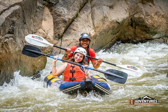 10KM Inflatable Kayaking and 3HR Trekking Adventure - A 10-meter waterfall with time to swim