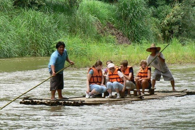 2-3 hrs. ATV Mae Wang Adventure, Feeding, Rafting &Waterfall Tour - Bamboo rafting on the Mae Wang River