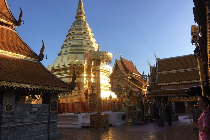 4 highlights: Sticky Waterfall/Elephants/local market /Wat Banden - Starting with monks and temple life