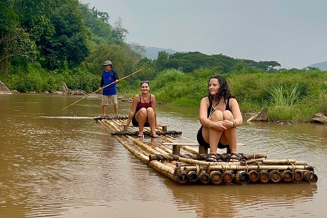 7 Hour Sticky Waterfall and Double Rafting Adventure - The 50-minute bamboo raft journey