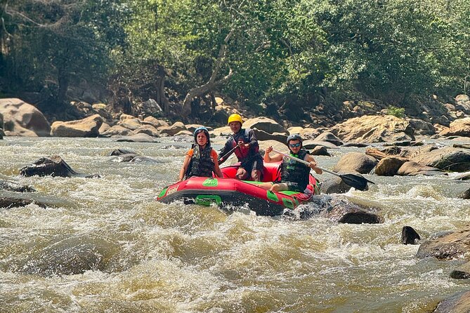 7 Hour Sticky Waterfall and Double Rafting Adventure - Walking up the Sticky Waterfall