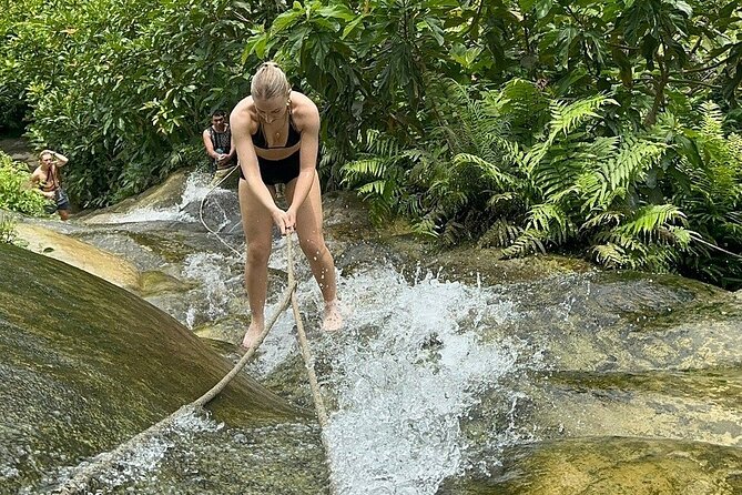 7 Hour Sticky Waterfall and Zipline Adventure - Mr. K and the Guide Experience