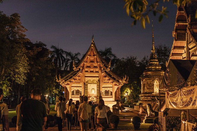 A Magical Evening in Chiang Mai: Private City Tour - A riverside beer at Wat Ket Karam