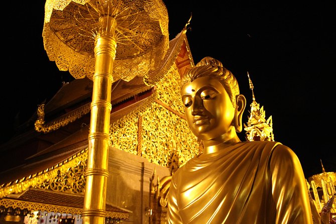 Best seller!! Amazing Night tour, Doi Suthep + Wat umong - Top Must visit! - The winding road to Doi Suthep