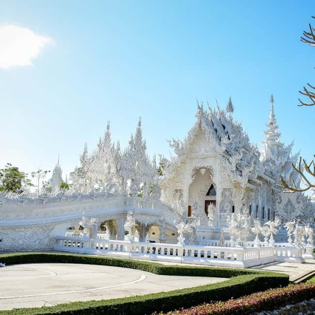 Chiang Mai: Chiang Rai Famous Temples & Hot Springs Day Trip - Wat Rong Suea Ten brings a second temple stop