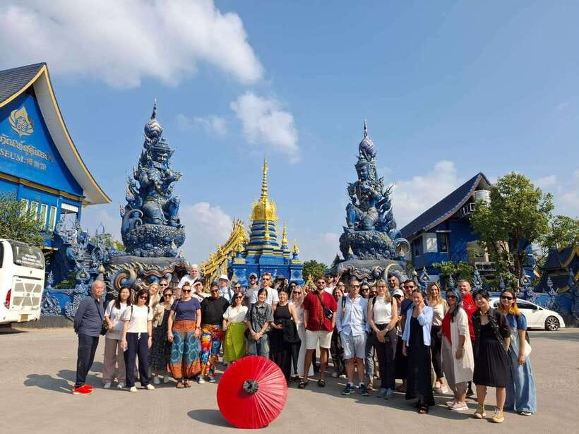 Chiang Mai: Chiang Rai Temples, Karen Tribe and Hot Springs - Wat Rong Suea Ten, the Blue Temple