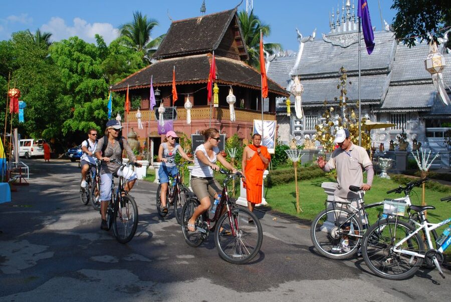 Chiang Mai City Culture Bicycle Ride - The Silver Temple and Chiang Mai’s metalwork