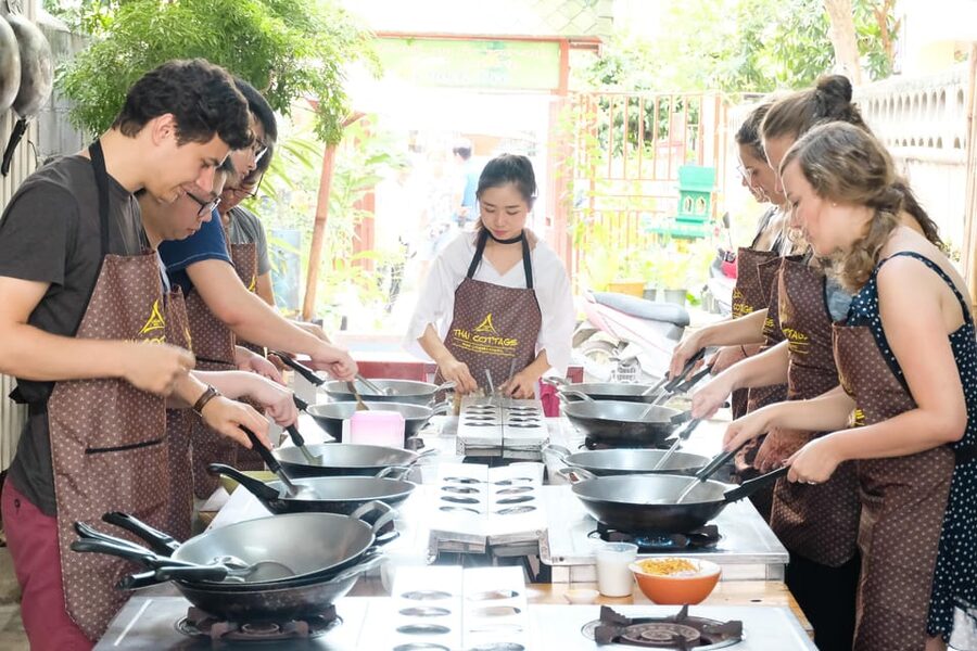 Chiang Mai: Cooking Class, Market & Thai Herbs Garden Tour - Vegetarian, vegan, halal, and allergy-friendly cooking