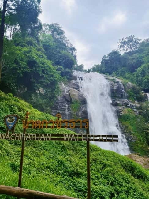 Chiang Mai Doi Inthanon Park Waterfall Pure Sightseeing Tour - Wachirathan Waterfall and the rainbow mist