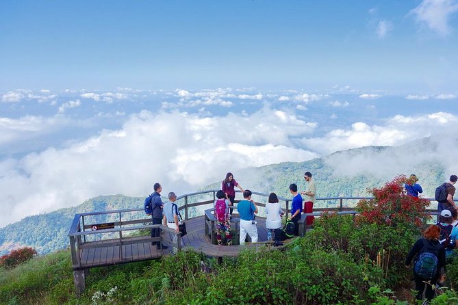 CHIANG MAI: Doi Inthanon-Trekking Keiw Mae Pan-Waterfall-Lunch - The King and Queen Pagodas above the park