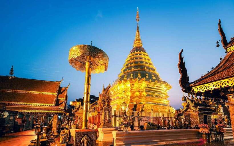 Chiang Mai: Doi Suthep and Wat Pha Lat Temple Evening Tour - Doi Suthep and the 306-step choice