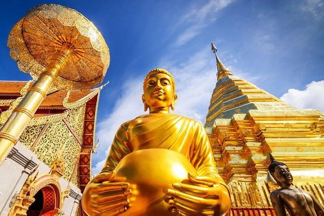 Chiang Mai Doi Suthep Temple and Wat Pha Lat Hike - The city view from Doi Suthep