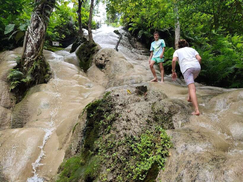 Chiang Mai: Elephants, Sticky Waterfalls, Market and Temple - Two hours with elephants in the countryside