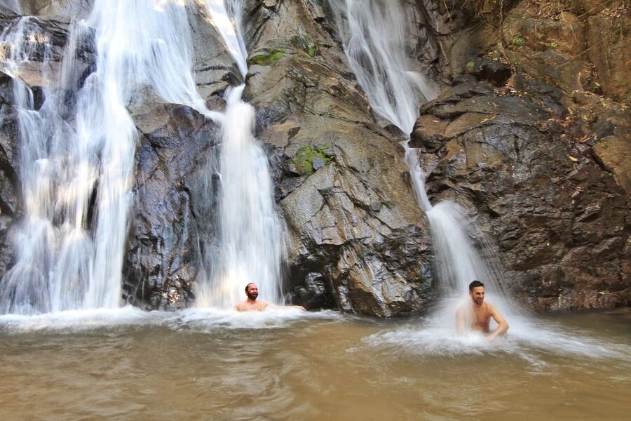 Chiang Mai: Guided Jungle and Waterfall Trek with Transfer - Reaching the 10-meter waterfall
