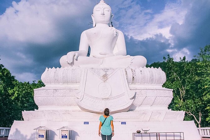 Chiang Mai Pai Full Day Sai Ngam Hot Spring, Pai Canyon, White Buddha, Santichon - The White Buddha requires more than 300 steps