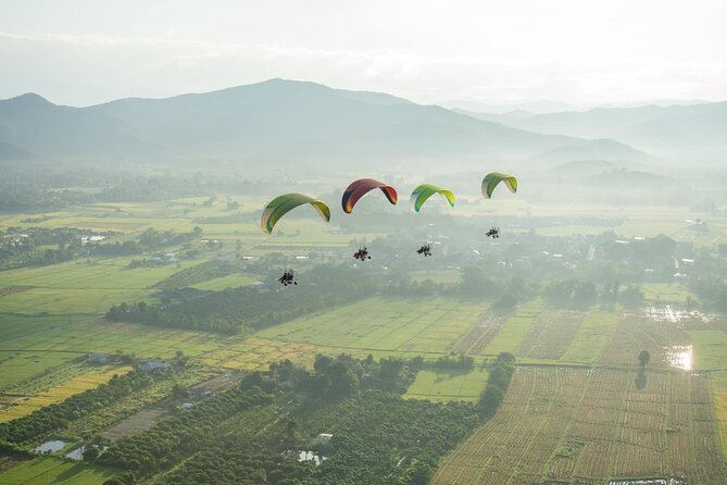 Chiang Mai Paramotor Flying Experience - Mae Ngat Dam and Reservoir From the Air