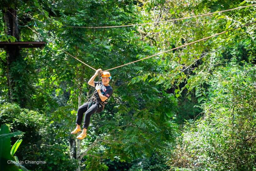 Chiang Mai: Sky Hawk Zipline Adventure With Optional ATV - Lunch with a 180-degree forest view