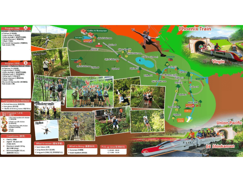 Chiang Mai: Zipline adventure with lunch & city hotel pickup - Choosing between the five course options