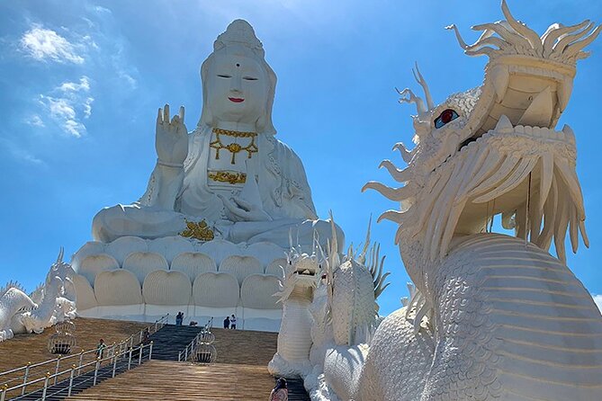 Chiang Rai Temples Private Tour from Chiang Mai - All Inclusive - Wat Huay Pla Kang puts scale into perspective