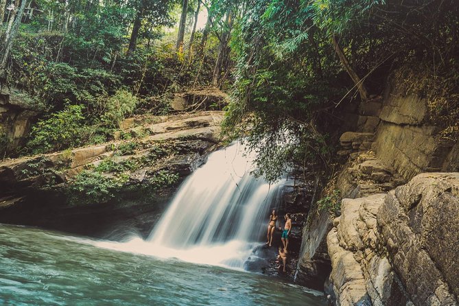 Elephant Sightings , Bamboo Rafting Through The Jungle, Swimming In a Waterfall - Mae Wang Waterfall and the one-hour swim