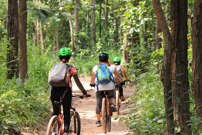 FIELDS OF GOLD Mountain Biking Tour Chiang Mai - The Kona Blast Trail bike and protective gear