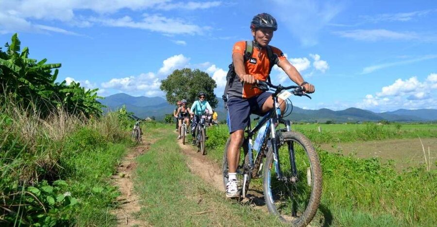 From Chiang Mai: Mae Taeng Valley and Waterfalls Cycle Tour - Quiet roads, crop fields, and village life