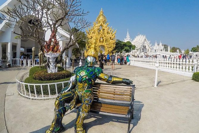 From Chiang Mai: White and Blue Temple & Golden Triangle Day Trip - The Golden Triangle at the Meeting of Three Countries