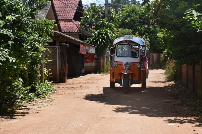 Full-Day Guided Tuk Tuk Chiang Mai Adventure and Rafting - A mountainside temple away from the main circuit