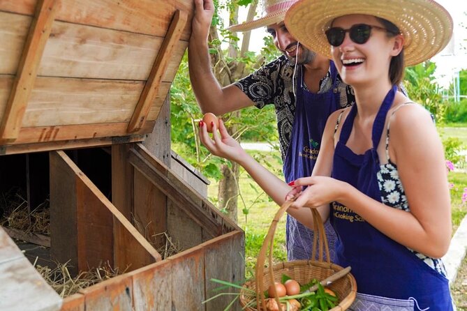 Full-Day Thai Cooking Class with Grandma - Market and Farm Tour - Your Own Station in the Open-Air Kitchen