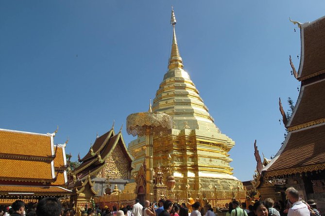 Half Day - Small Group - Doi Suthep Temple and Hmong Village Tour - Reaching Wat Phra That Doi Suthep
