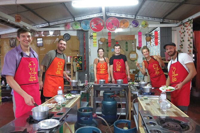 Half-Day Thai Cooking Class and Market Tour From Chiang Mai - Cooking five dishes at your own station
