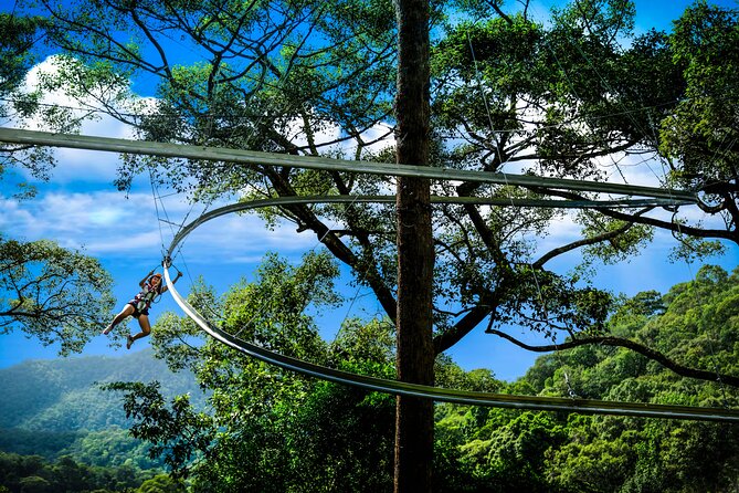 Jungle Flight Zipline Roller Coaster - Getting fitted and learning the ropes