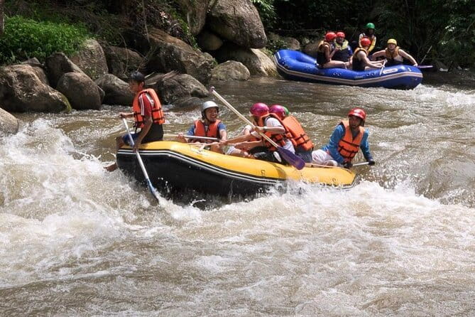 One Day Sticky Waterfall, White Water Rafting,Elephants Sanctuary - White-water rafting brings the action