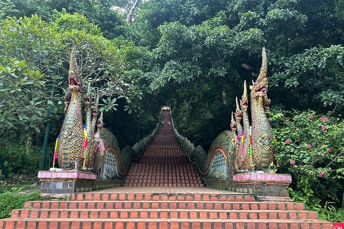 Private Doi Suthep Temple Handicraft Center and Sticky Waterfall - Starting at Khruba Siwichais monument