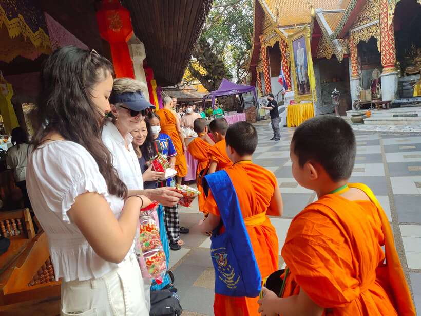 Spiritual Sunrise Wat Doi Suthep, Pha Lat, Alms & Meditation - What an ex-monk guide adds