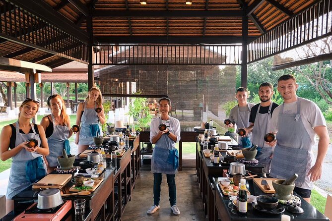 Sunset Thai Cooking with Grandma - Farm & Evening Feast - Cooking at your own station with a real wok