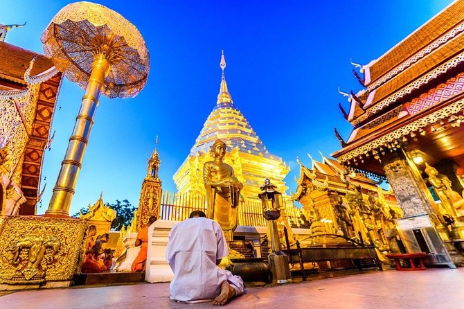 The Best City Tour View Points Wat Doi Suthep, Wat Chedi Luang and Wat Pha Lat - Wat Chedi Luang and the scale of old Chiang Mai