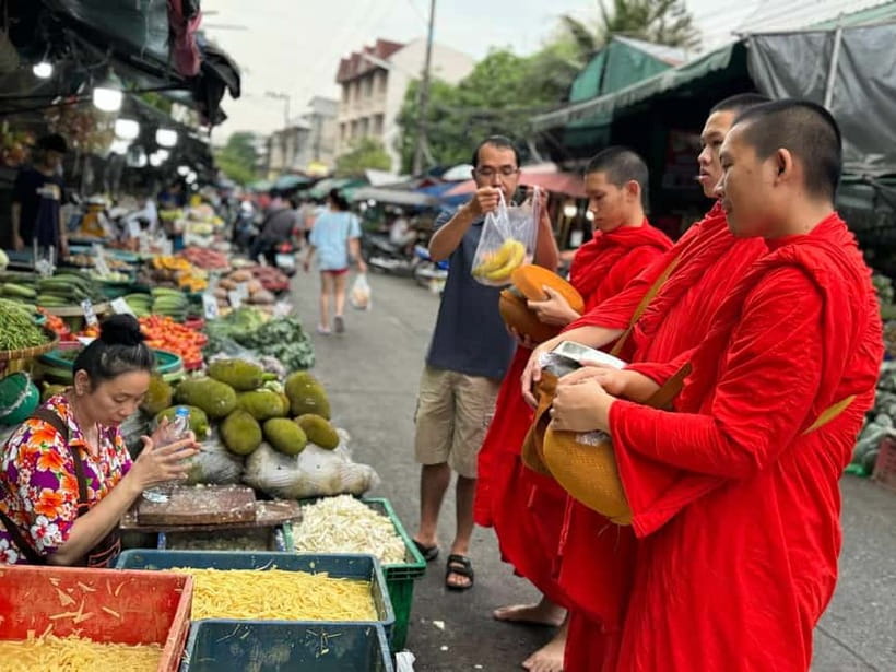 Walk With Monks Collecting Alms(meeting point maybe change) - Returning to the temple for Buddhist discussion